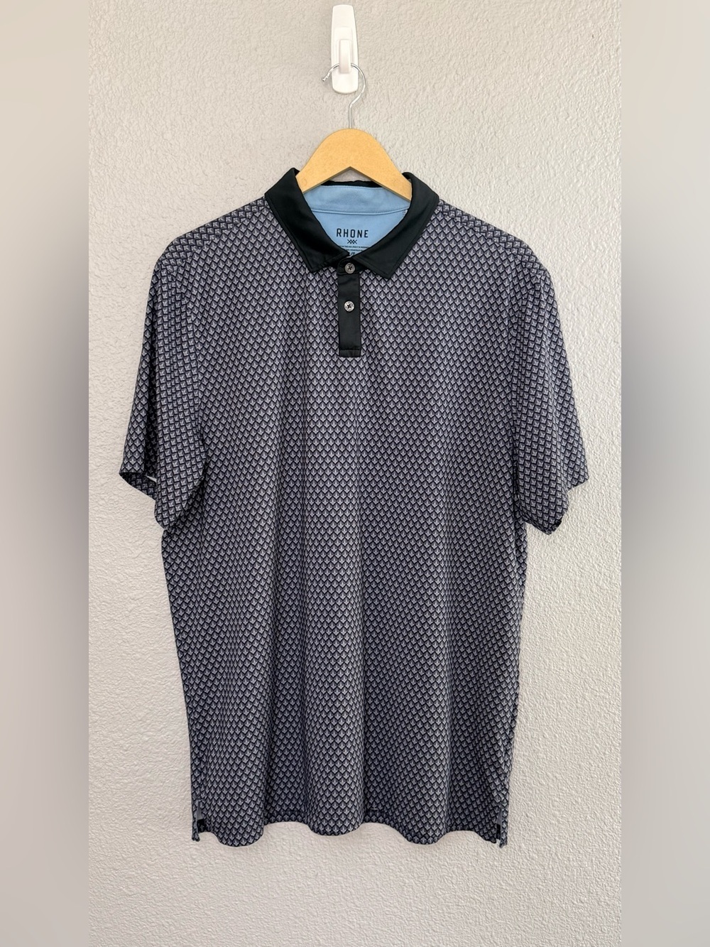 RHONE | Geometric Performance Golf Polo | Size Large